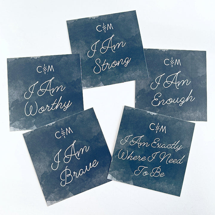 Affirmation Meaning Cards, Choose Your Affirmation, I Am Brave, I Am Worthy, I Am Strong, I Am Enough, I Am Exactly Where I Need to Be