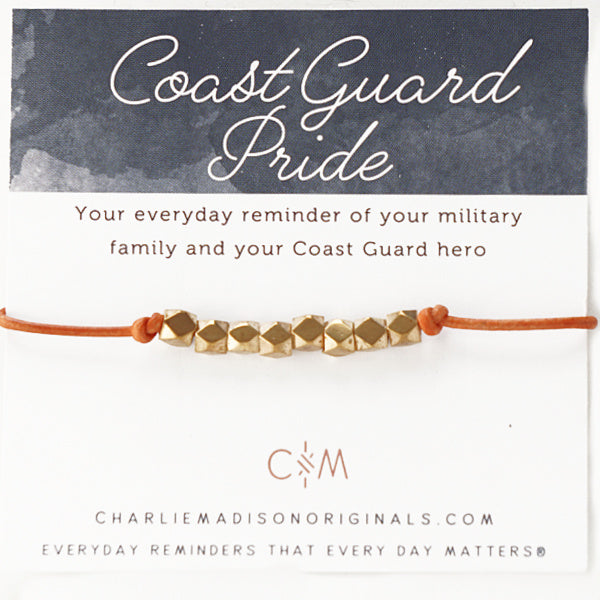 Coast Guard Pride Bracelet – Your everyday reminder of your military family and your Coast Guard hero. 