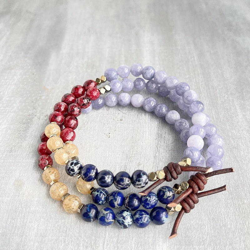 How To Stack And Adjust Your Colored Leather Mini Bracelet – Charliemadison  Originals LLC
