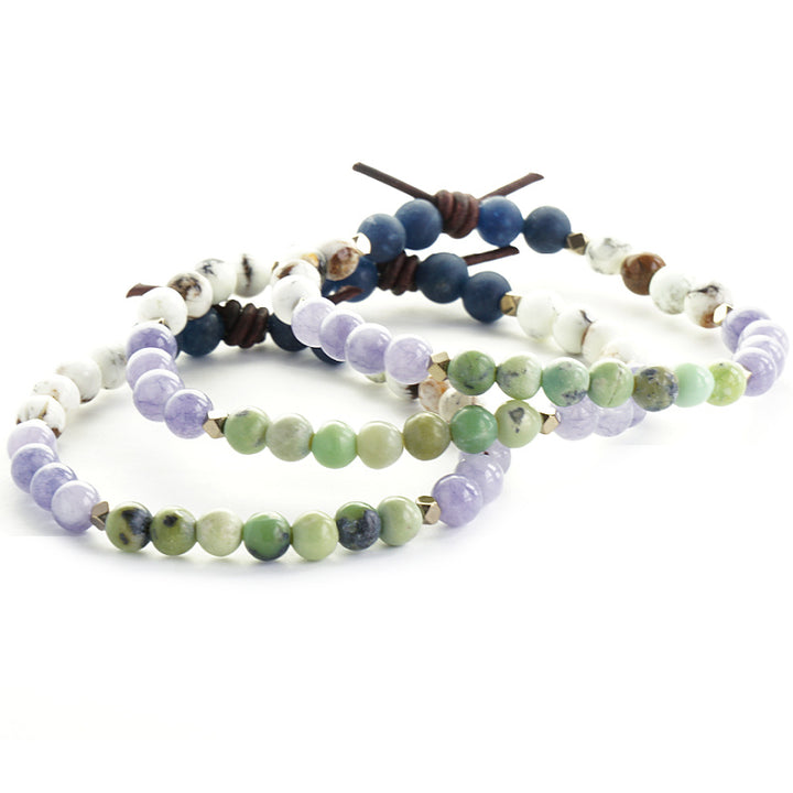 Chrysoprase, Jade, and Quartz Mini Bracelet (Blossom) | April 2023 Mini of the Month