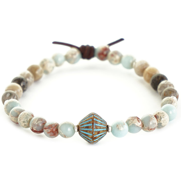 Impression Jasper & Fossil Jasper Mini Bracelet (Serenity) | March 2023 Mini of the Month