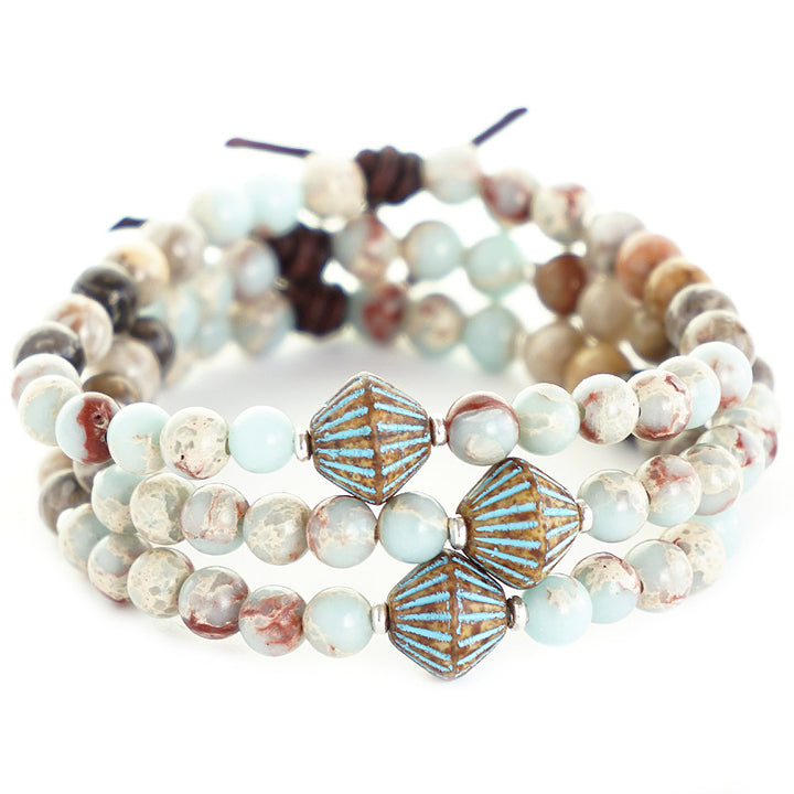 Impression Jasper & Fossil Jasper Mini Bracelet (Serenity) | March 2023 Mini of the Month