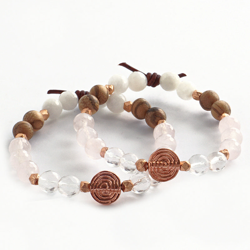 Mindful Moments Bracelet, Collaboration with Brianca Johnson (fellow military spouse and yoga teacher), Mindfulness, Meditation, Yoga, Encouragement, Gratitude, Grounding 