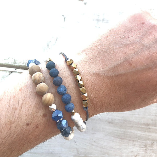Navy Pride Bracelet Stack with Other Military Charliemadison Originals Bracelets