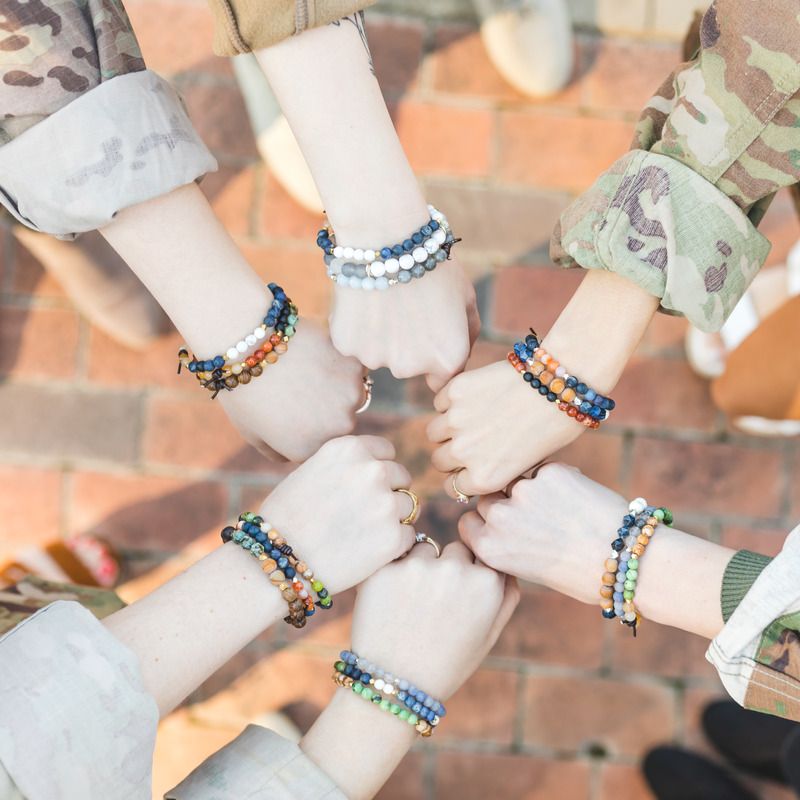 Military Spouse, Military Mom, Military Girlfriend, Military Jewelry Army, Military, Military Jewelry Marines, Military Tribute. Made with love in the USA by a military family. 5% of every sale is donated to organizations that support military service members and their families.