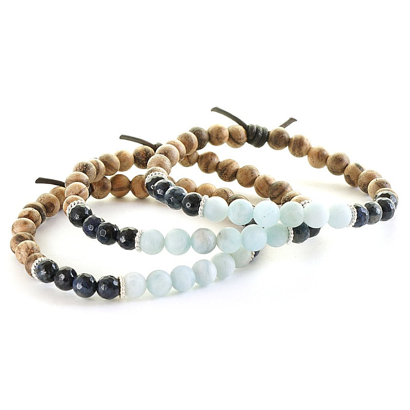 Safe Harbor Mini Bracelet Stack of Three, Military Jewelry, Military Spouse Jewelry, Deployment, PCS, Military Family Jewelry, Relocation, Create Your Home No Matter Where The Military Sends You
