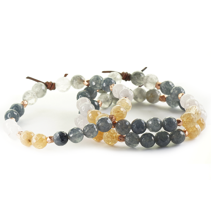 Thank You Bracelet Denim, Thank You Gift, Meaningful Gift, Jewelry For Her, Gift for Friend